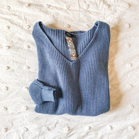Boohoo Dresses & Skirts - boohoo ASOS blue knit sweater dress
